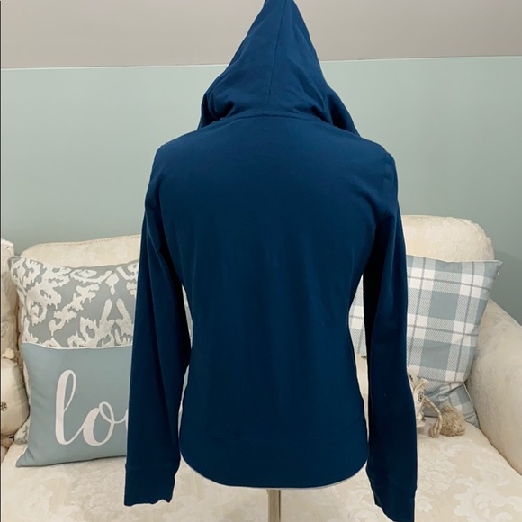 NY & Co Teal Zip Up Hoodie - Picture 4 of 6